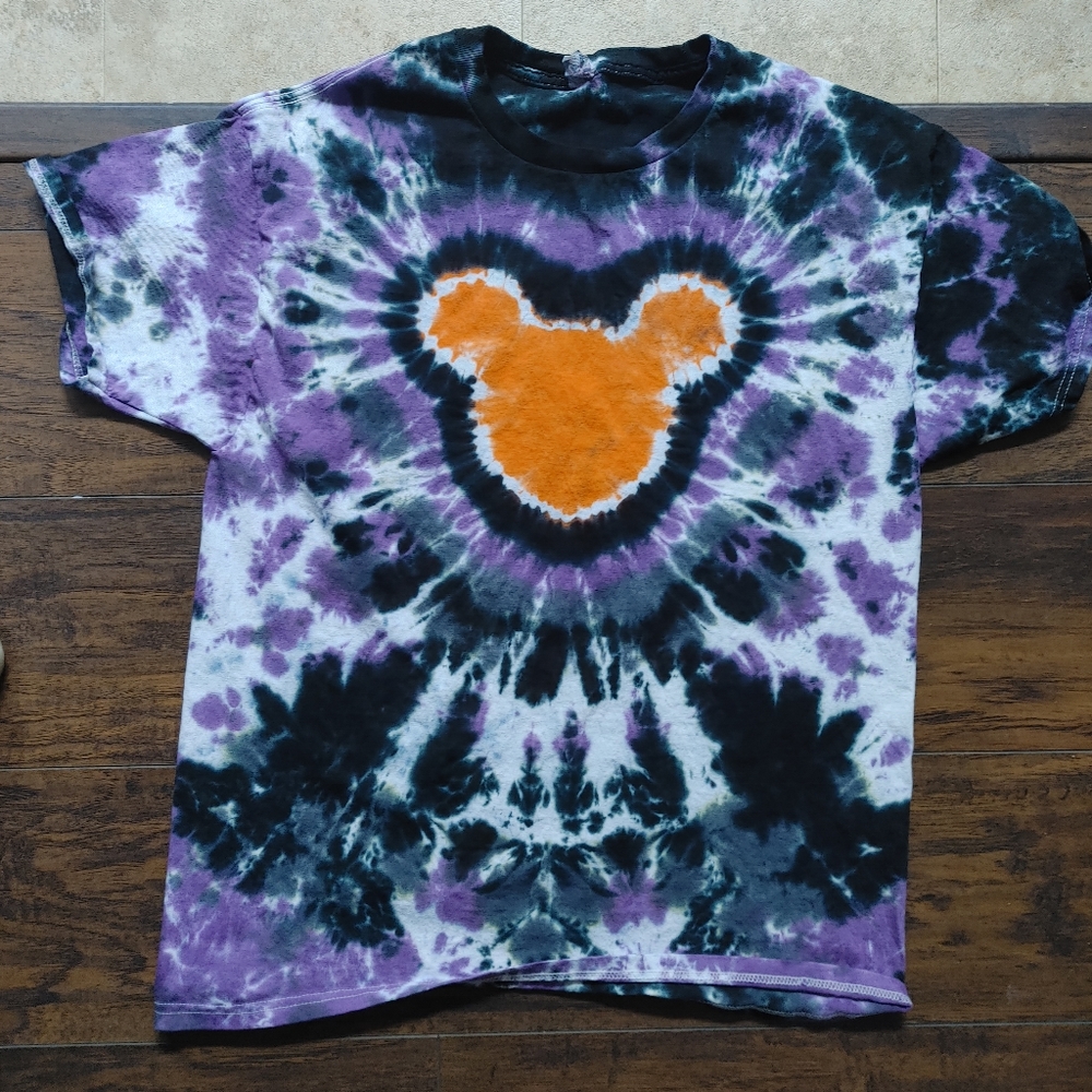 Custom Mickey Mouse Halloween Color Themed Tie Dye! Handmade
